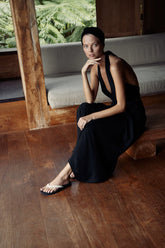 Color Combo Flip Flops Black/ Salt